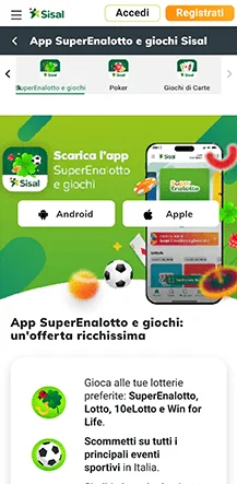 sisal app superenalotto